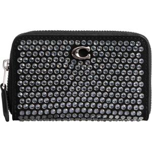 imageCOACH Womens Small Zip Around Case AccessoryTravelers Card SleevesLHBlack