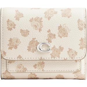 imageCoach Womens Mila Small Flap Wallet with Floral Print AccessoryTravel LHChalk Multi