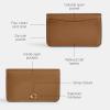 imageCoach Mens Slim Card CaseB4Honey Brown