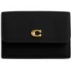 imageCoach Womens Essential Polished Pebble Mini Trifold Wallet B4Black One Size