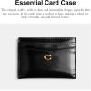 imageCOACH Womens Essential Case AccessoryTravelers Card SleevesB4BLACK