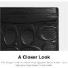 imageCOACH Womens Essential Case AccessoryTravelers Card SleevesV5Black