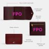imageCOACH Womens Slim CASE AccessoryTravelers Card Sleeves LHDark Ruby One Size
