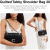 imageCoach Quilted Tabby Shoulder Bag 26 with ChainBlack