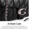 imageCoach Quilted Tabby Shoulder Bag 26 with ChainBlack