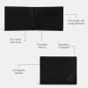 imageCoach Slim Billfold in Cross Grain Leather Black One SizeBlack