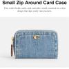 imageCoach Small Zip Around Card Case Indigo