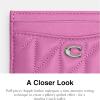 imageCoach Womens Quilted Essential Case AccessoryTravelers Card Sleeves LHFuschia One Size