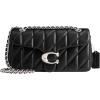 imageCoach Quilted Tabby Shoulder Bag 26 with ChainBlack