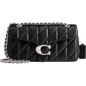 imageCoach Quilted Tabby Shoulder Bag 26 with ChainBlack