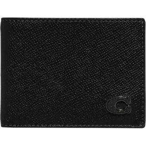 imageCoach Slim Billfold in Cross Grain Leather Black One SizeBlack