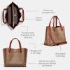 imageCOACH Coated Canvas Signature Willow Tote 24 TanRust