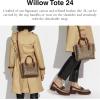 imageCOACH Coated Canvas Signature Willow Tote 24 TanRust