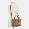 imageCOACH Coated Canvas Signature Willow Tote 24 TanRust