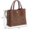 imageCOACH Coated Canvas Signature Willow Tote 24 TanRust
