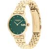 imageCOACH Elliot Womens Quartz Watch 2H Movement Stainless Steel Bracelet  WaterResistant 3ATM  Modern Minimalist  Gift for Her 28mmGold  Green