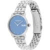 imageCOACH Elliot Womens Quartz Watch 2H Movement Stainless Steel Bracelet  WaterResistant 3ATM  Modern Minimalist  Gift for Her 28mmSilver  Blue