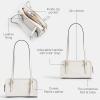 imageCoach Crinkle Patent Swing Zip Bag 20 B4Chalk