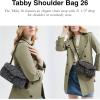 imageCoach Denim Quilted Tabby Shoulder Bag 26 with Chain V5Black
