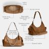 imageCoach Pocket Glazed Juliet Bag 30 LHHoney Brown