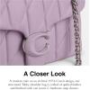 imageCoach Quilted Tabby Shoulder Bag 26 with ChainSoft Purple