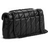 imageCoach Quilted Tabby Shoulder Bag 26 with ChainV5Black