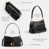 imageCoach Soft Tabby Shoulder BagB4Black