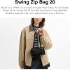 imageCoach Swing Zip Bag 20B4Black