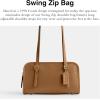 imageCoach Swing Zip Bag B4Honey Brown