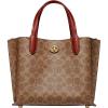 imageCOACH Coated Canvas Signature Willow Tote 24 TanRust