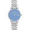 imageCOACH Elliot Womens Quartz Watch 2H Movement Stainless Steel Bracelet  WaterResistant 3ATM  Modern Minimalist  Gift for Her 28mmSilver  Blue