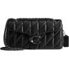 imageCoach Quilted Tabby Shoulder Bag 26 with ChainV5Black