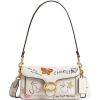 imageCoach Tabby Shoulder Bag 20 with Sketch Print B4Chalk Multi