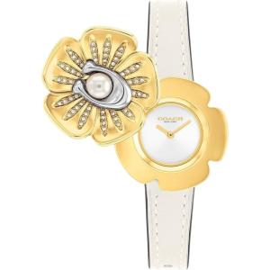 imageCOACH Tearose Womens Watch  A Feminine Design with a Touch of Playfulness  Stylish Timepiece for Her  Water ResistantChalk