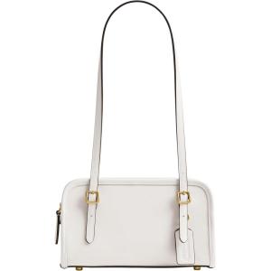 imageCoach Crinkle Patent Swing Zip Bag 20 B4Chalk