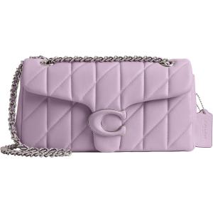 imageCoach Quilted Tabby Shoulder Bag 26 with ChainSoft Purple