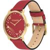 imageCOACH Elliot Womens Quartz Watch 2H Movement Leather Strap  WaterResistant to 3ATM  Modern Minimalist  Gift for Her 36mmRed