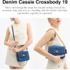 imageCoach Coated Canvas Signature Cassie Crossbody 19B4Deep Blue