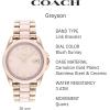 imageCoach Greyson Womens Watch  Enhancing Elegance for Every Event  Water ResistantCarnation