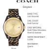 imageCoach Greyson Womens Watch  Enhancing Elegance for Every Event  Water ResistantTortoise