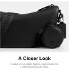 imageCoach Mens Hall Soft Sling Bag Black One SizeBlack
