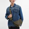 imageCoach Mens Hall Soft Sling Bag Black One SizeGreen