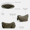 imageCoach Mens Hall Soft Sling Bag Black One SizeGreen