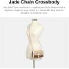 imageCoach Signature Blocking Exotic Mix Jade Chain Crossbody
