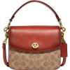 imageCoach Coated Canvas Signature Cassie Crossbody 19Tan Rust