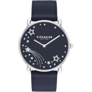 imageCOACH Elliot Womens Quartz Watch 2H Movement Leather Strap  WaterResistant to 3ATM  Modern Minimalist  Gift for Her 36mmBlue