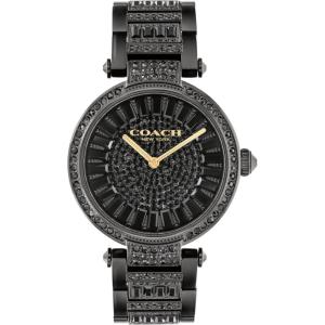 imageCoach Cary Watch for Women  2H Quartz Bracelet Watch with Crystals on The Dial  Water Resistant 3 ATM30 Meters  Gift for Her  Timeless Elegance Perfect for Day or Night  34mmBlack