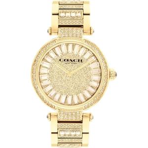 imageCoach Cary Watch for Women  2H Quartz Bracelet Watch with Crystals on The Dial  Water Resistant 3 ATM30 Meters  Gift for Her  Timeless Elegance Perfect for Day or Night  34mmGold Plated