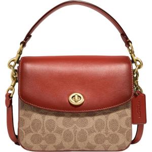 imageCoach Coated Canvas Signature Cassie Crossbody 19Tan Rust