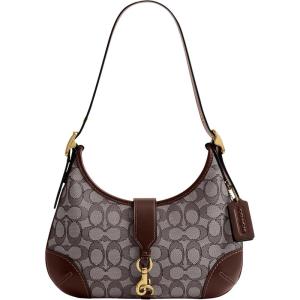 imageCoach Hamptons Hobo Bag in Signature Jacquard B4Oak Maple